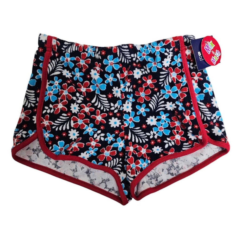 NWT Basic Editions floral chenille retro shorts